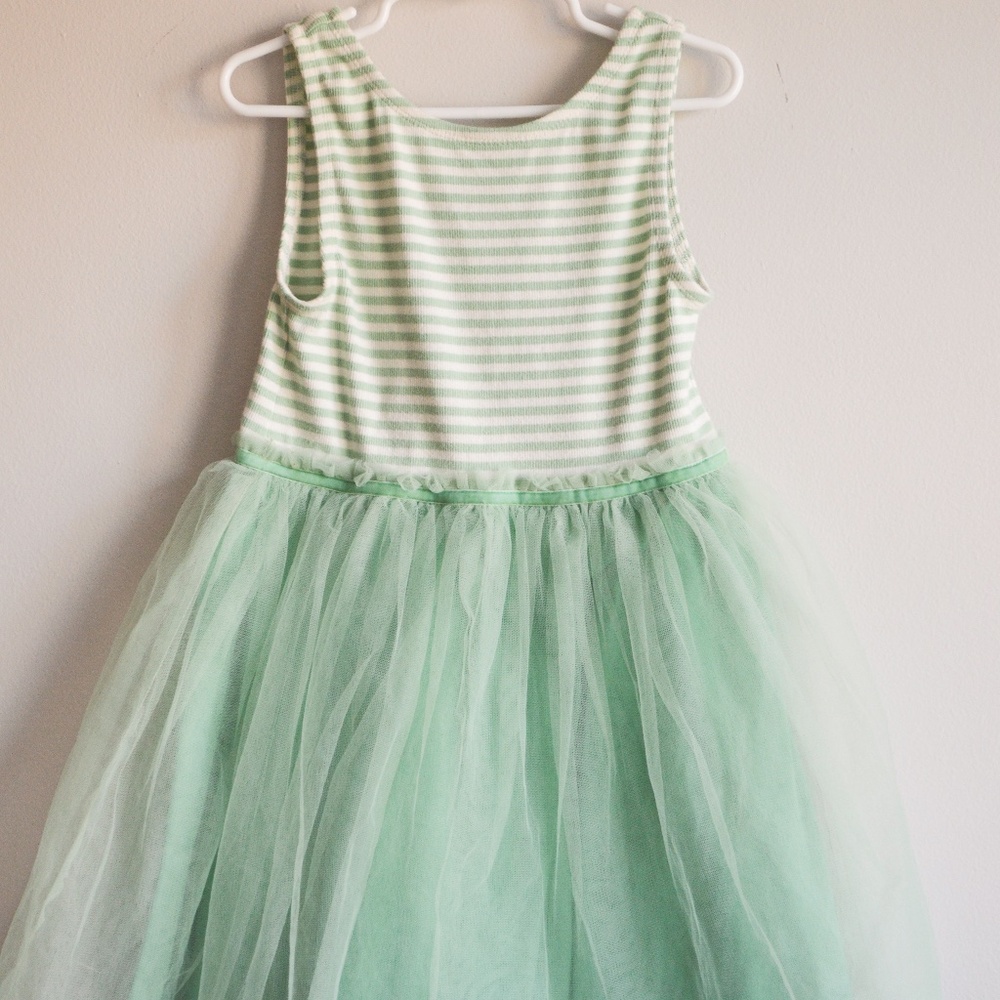 Jersey Tulle Mix Dress